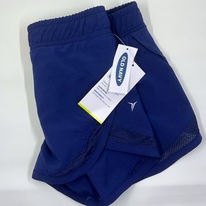 Girls Old Navy Activewear: Navy Blue Go-Dry Cool Shorts, size XS.